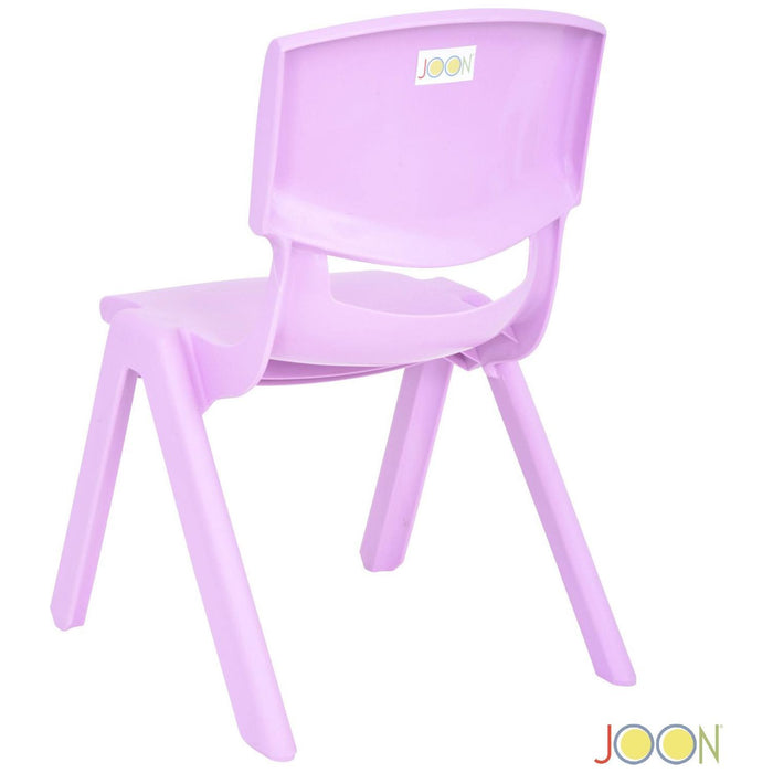 Shopbobbys Joon Stackable Plastic Kids Learning Chairs, Lilac, 20.5X12.75X11 Inches, 2-Pack (Pack Of 2)