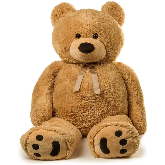 Shopbobbys Joon Jumbo Teddy Bear, 5 Feet Tall, Tan