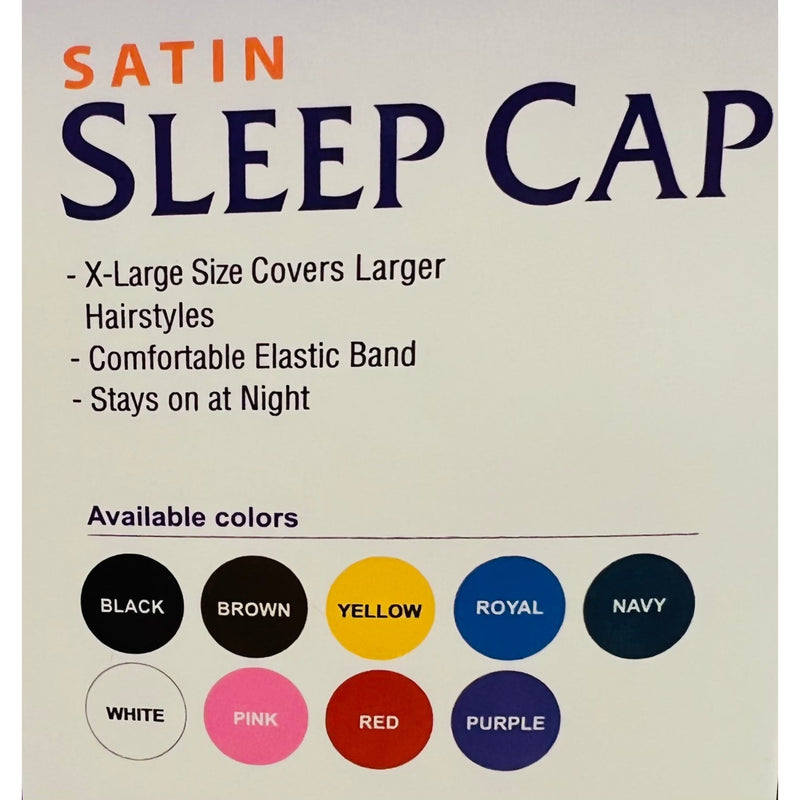 VIP Extensions Qfitt  X-Large Satin Sleep Cap Hair Accessories