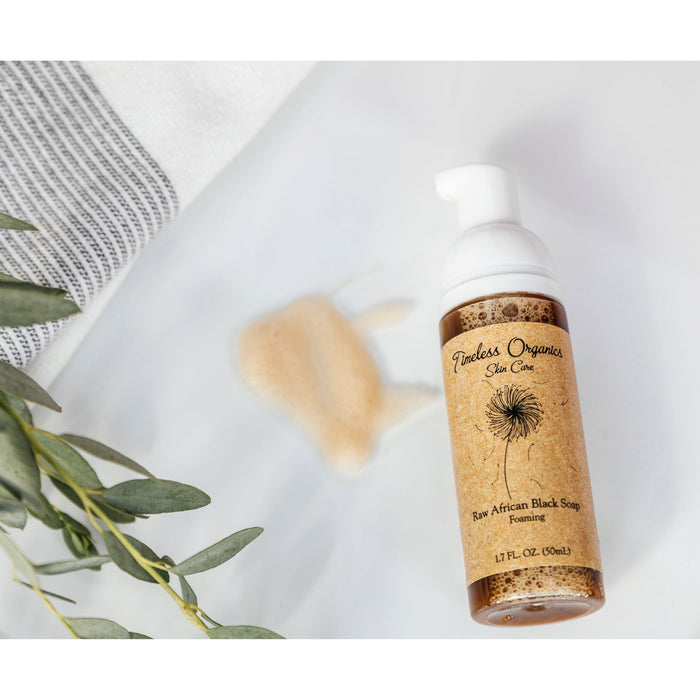 Timeless Organics Skin Care - Liquid Raw African Black Soap - Foaming