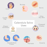 Green + Lovely Nature's Herbal Calendula Salve, Organic - Eczema Cream - Multi-use Skin Cream, 2 oz Nature's Herbal Calendula Salve. Healing Ointment.