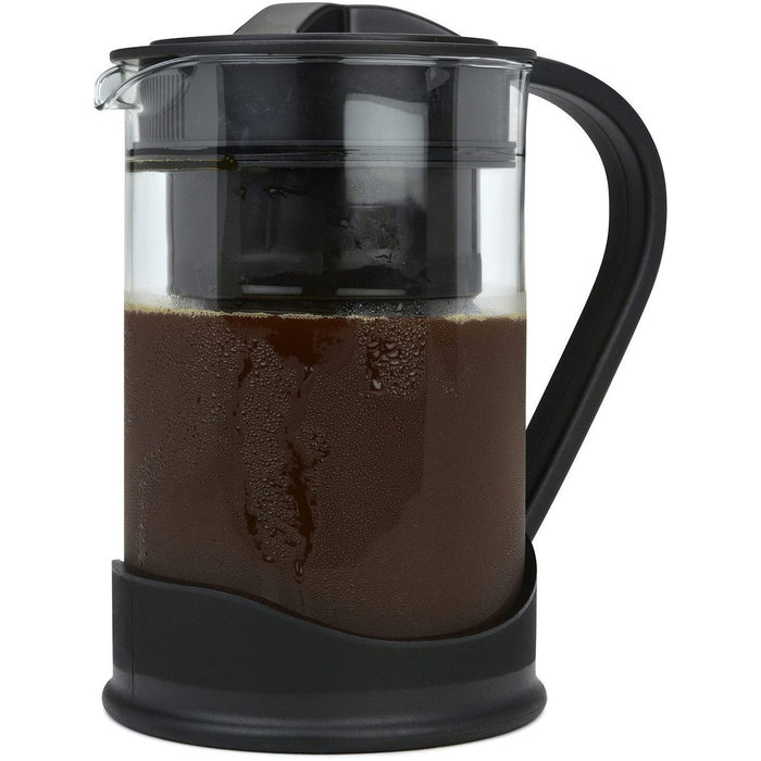 Shopbobbys Spigo Cold Brew Coffee Maker With Borosilicate Glass Pitcher, Black, 1 Liter, 8X5 Inches