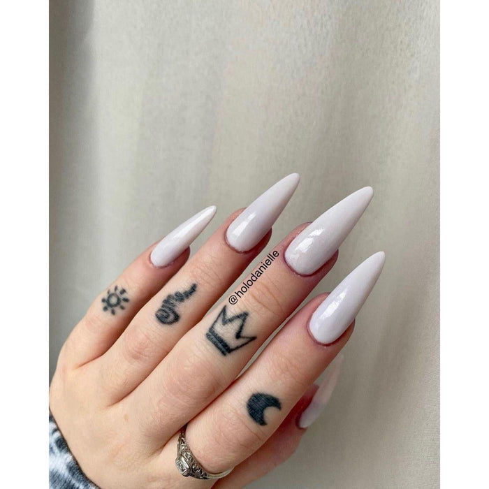 Twinkled T - Gel Extension Tips - Stiletto ♥︎ Cream ♥︎ Long