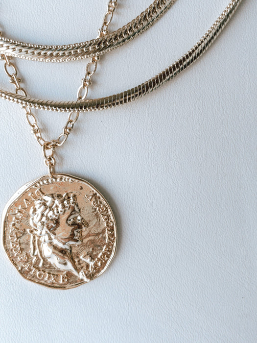 Constantine Medallion Necklace by Jonesy Wood