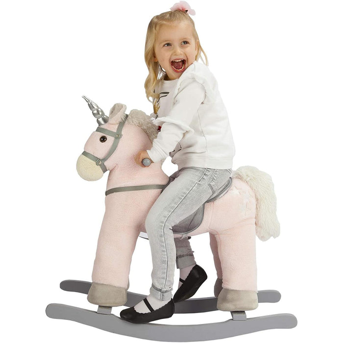 Shopbobbys Joon Rocking Horse Unicorn With Stars, Pink