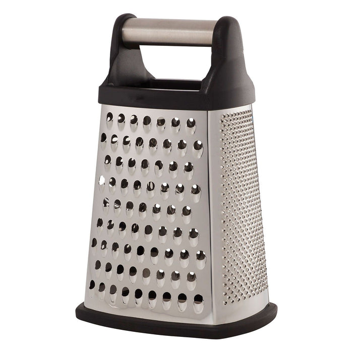 Shopbobbys Premius Stainless Steel Box Grater With 4 Sides, Black