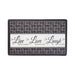 Achim Live Love Laugh Decorative Anti-Fatigue Mat, Charcoal, 18x30 Inches