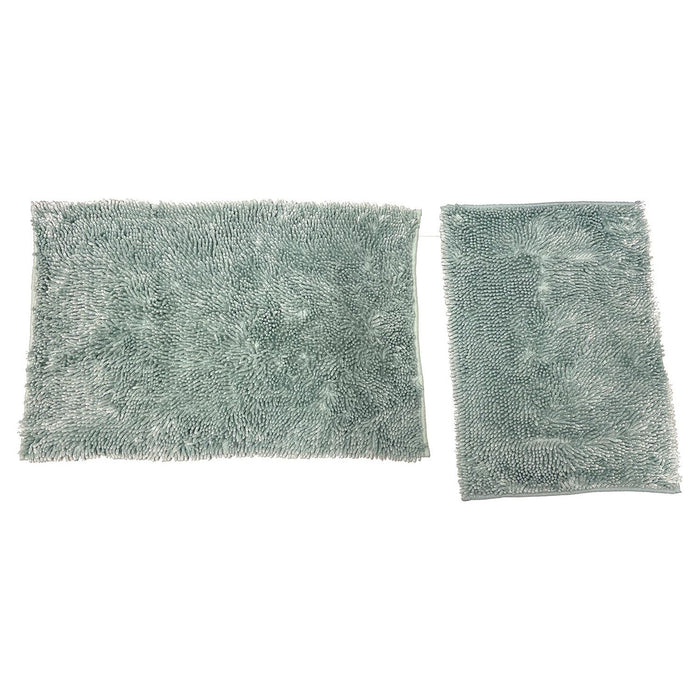 Shopbobbys Premius Baldwin 2-Piece Chenille Bath Mat Set, 20X32, 17X24 Inches