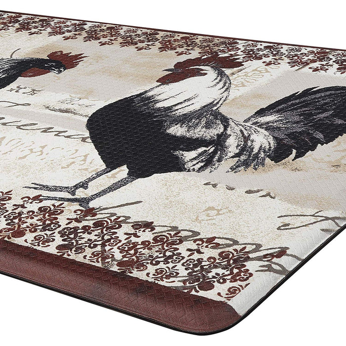 Achim Rooster Decorative Anti-Fatigue Mat, Brown, 18x30 Inches