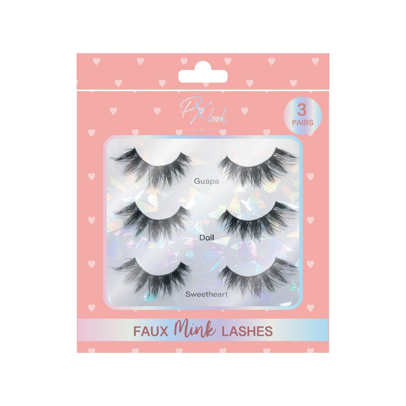 Prolux Cosmetics 3 Pair Faux Mink Lashes Set