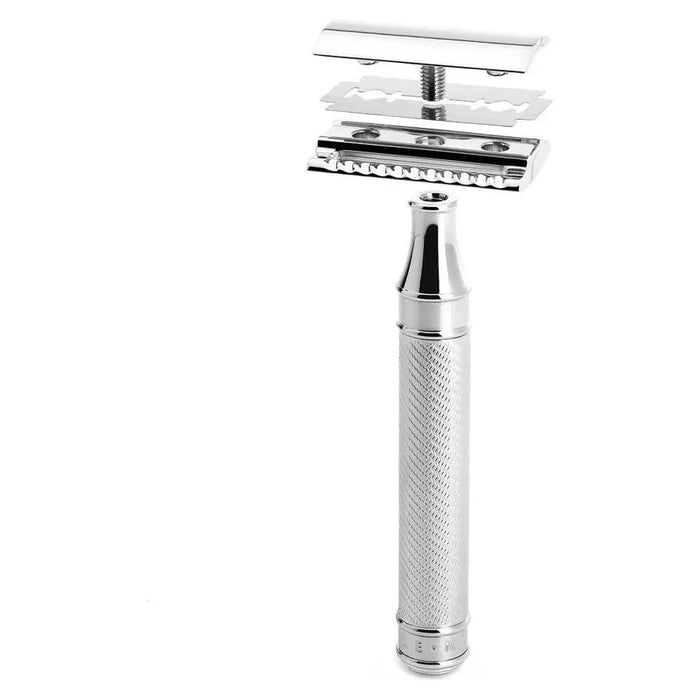 MuHLE Large Chrome Closed Comb Safety Razor [R89GRANDE]