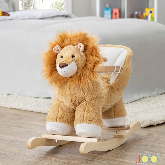 Shopbobbys Joon Roary Ride-On Chair Lion Rocking Horse With Sound Effects, Tan