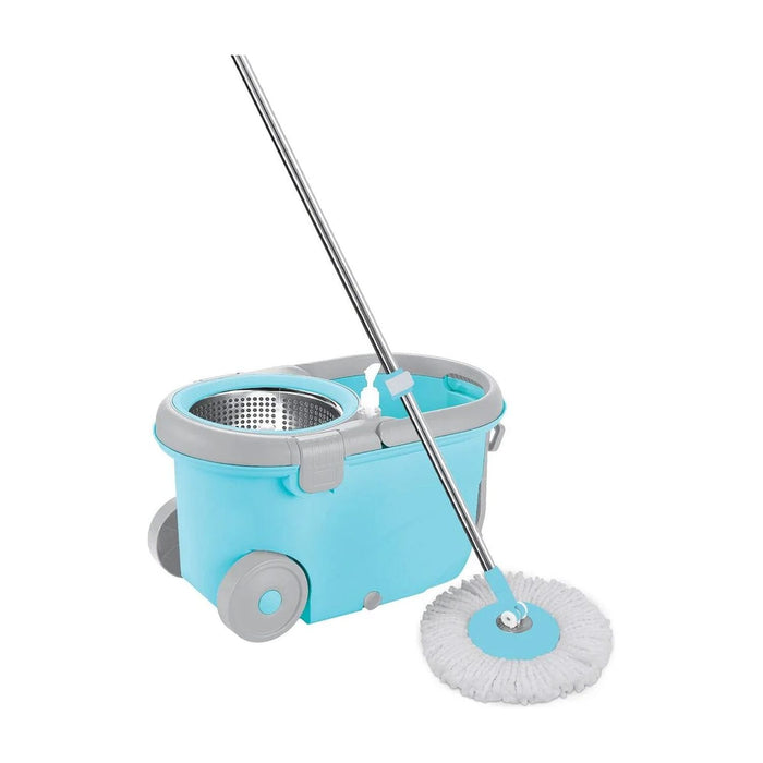 Shopbobbys Premius 360 Rotation Spin Mop With Bucket And Pump, Blue