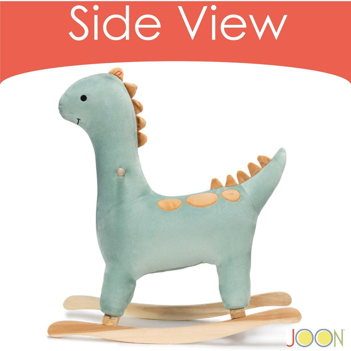 Shopbobbys Joon Bronty Ride-On Dinosaur Rocking Horse With Sound Effects, Green-Brown