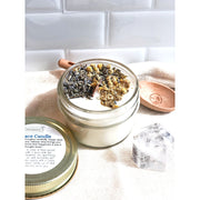 Butter Me Up Organics Peace Candle / Serenity Candle / Intention Candle / Ritual Candle / Crystal Candle / Pretty Candle / Organic Soy Wax Candle / Botanicals Metaphysical