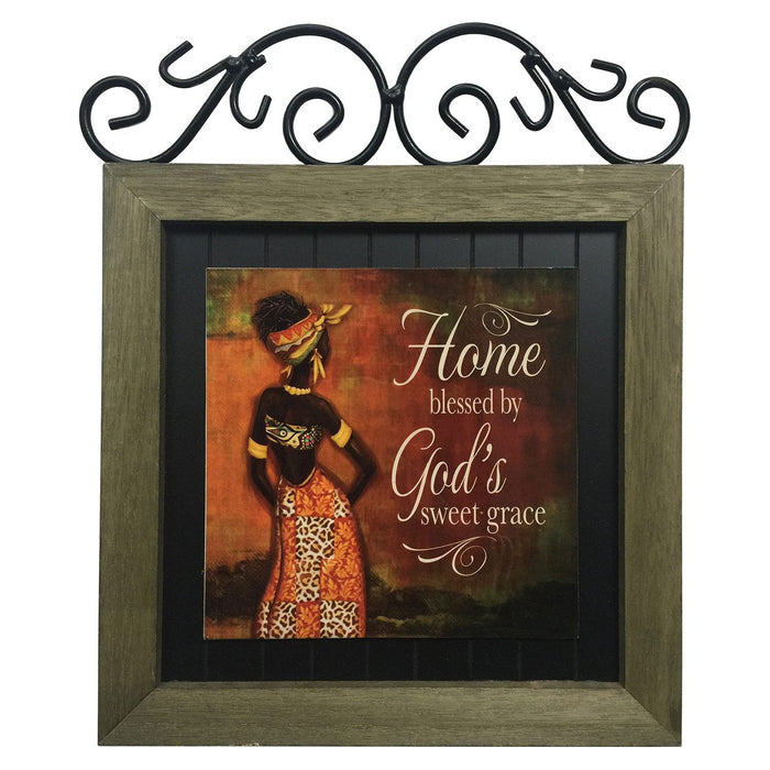 Shopbobbys Premius Women Of Faith Metal Plaque, Sweet Grace, 12X14 Inches