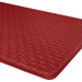 Achim Woven-Embossed Faux-Leather Anti-Fatigue Mat, Lava, 18x30 Inches