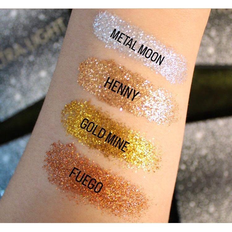 Prolux Cosmetics Ultra Light Pressed Glitter Palette glitter