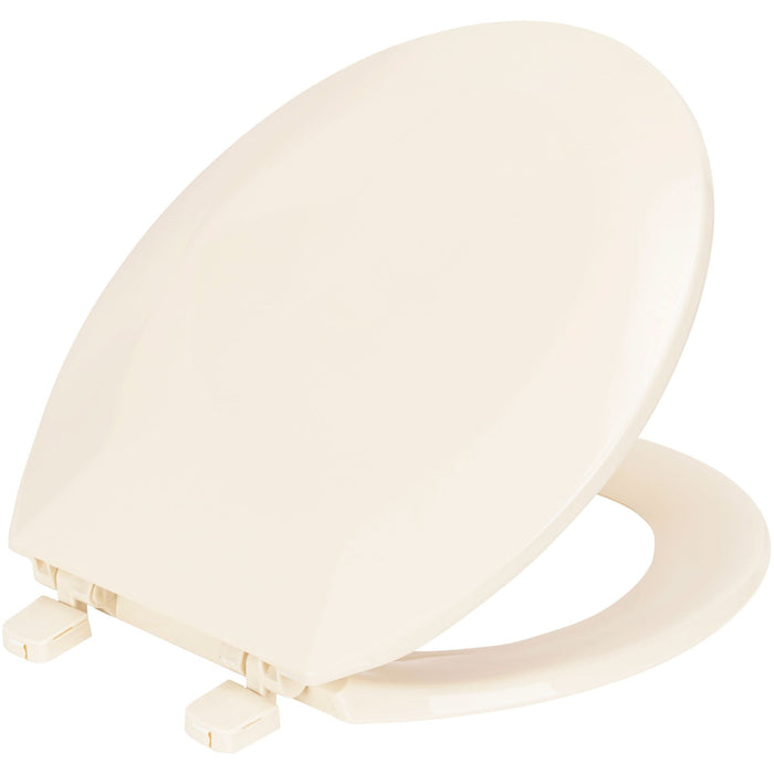 Shopbobbys Premius Beveled Plastic Toilet Seat, Standard Round, 17 Inches