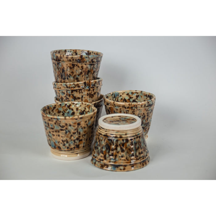 Rodak Ceramics - Mocha Marble Brush Mug