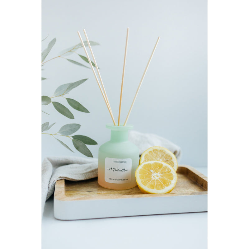 Timeless Organics Skin Care Reed Diffuser - The Wind of Summer Light Gray