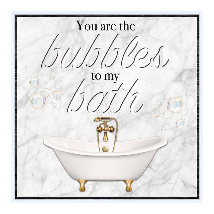 Shopbobbys Premius You Are The Bubble To My Bath Bathroom Wall Decor, 14X14 Inches