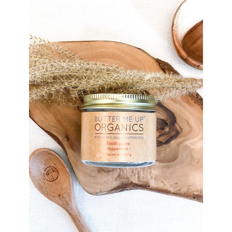 Butter Me Up Organics All Natural Organic Whitening Toothpaste / Remineralizing Toothpaste Teeth