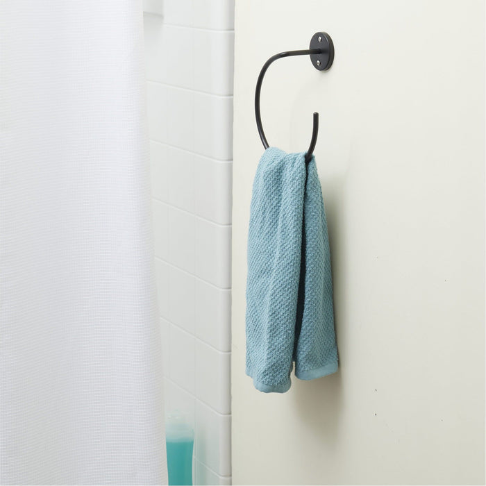 Shopbobbys Premius Chelsea Metal Wall Mounted Bathroom Towel Ring