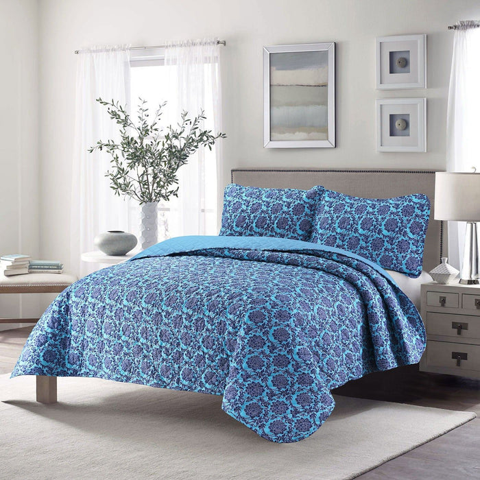 Shopbobbys Premius Liam Reversible Cotton Quilt Set