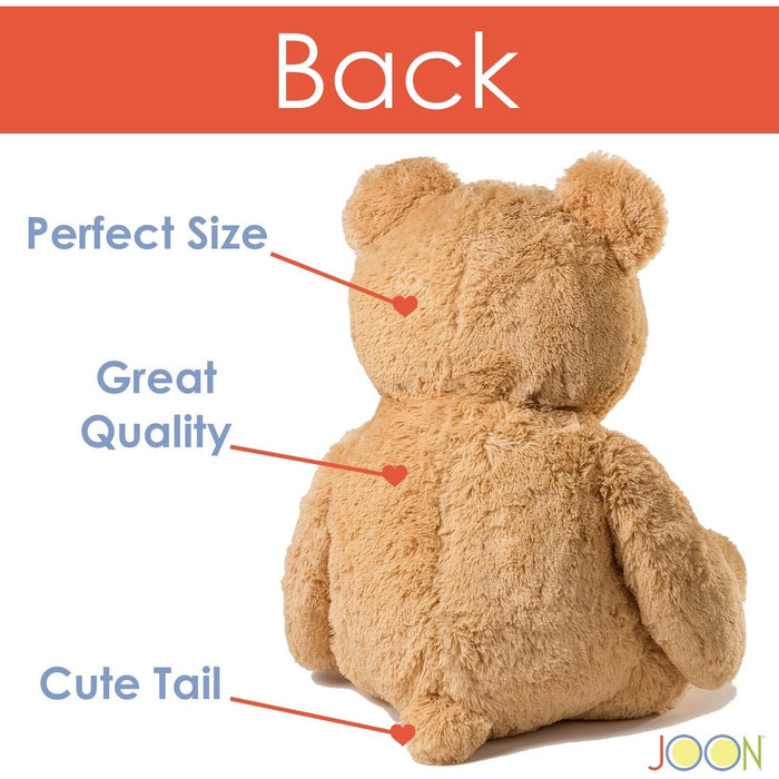 Shopbobbys Joon Huge Teddy Bear With Ribbon, Tan