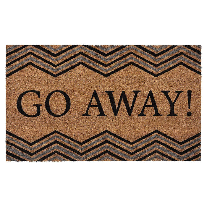 Achim Go Away Printed Coir Doormat, Brown, 18x30 Inches