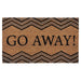 Achim Go Away Printed Coir Doormat, Brown, 18x30 Inches