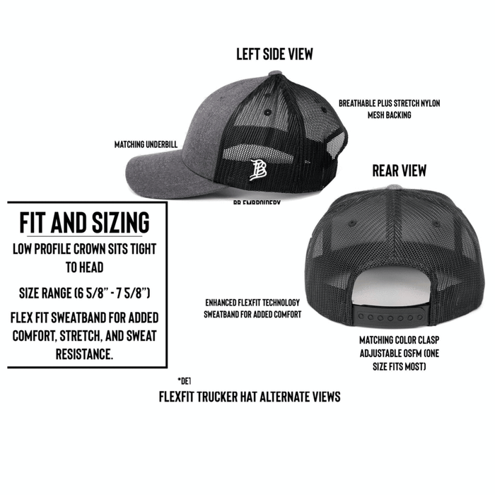 Artius Man - Artius Man Flexfit Trucker Snapback - Charcoal/Black