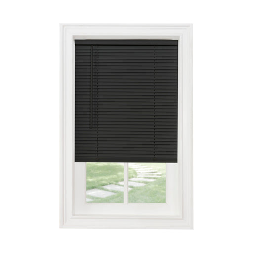 Achim Cordless GII Morningstar 1-Inch Light Filtering Mini Blind, Black