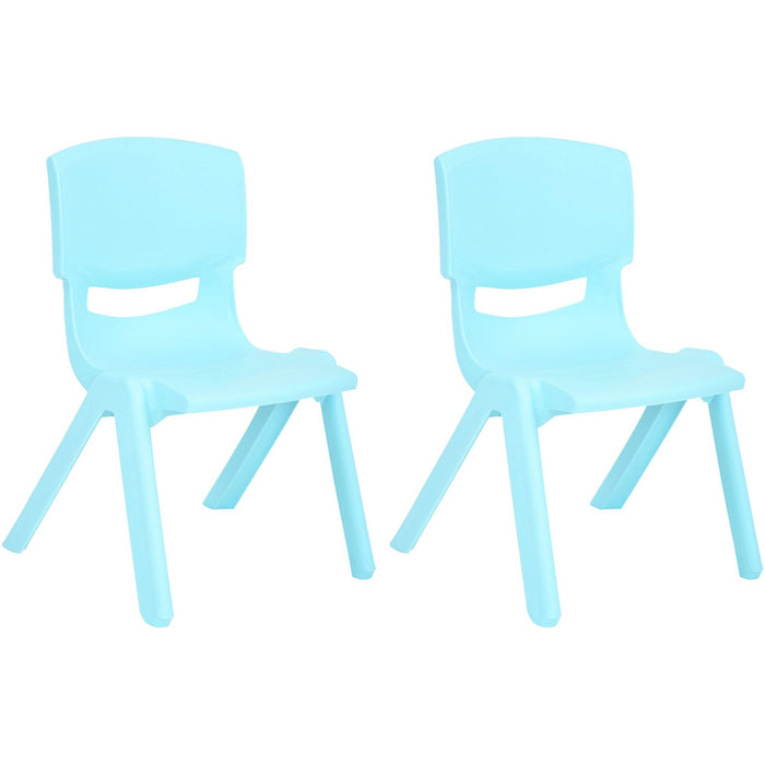 Shopbobbys Joon Stackable Plastic Kids Learning Chairs, Baby Blue, 20.5X12.75X11 Inches, 2-Pack (Pack Of 2)