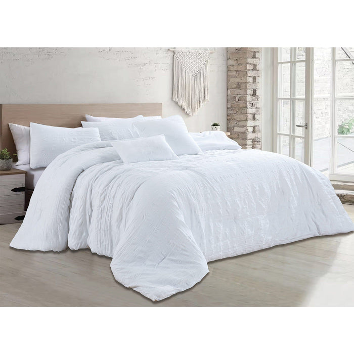 Shopbobbys Astrid 5 Piece Crinkled Fabric Comforter Set