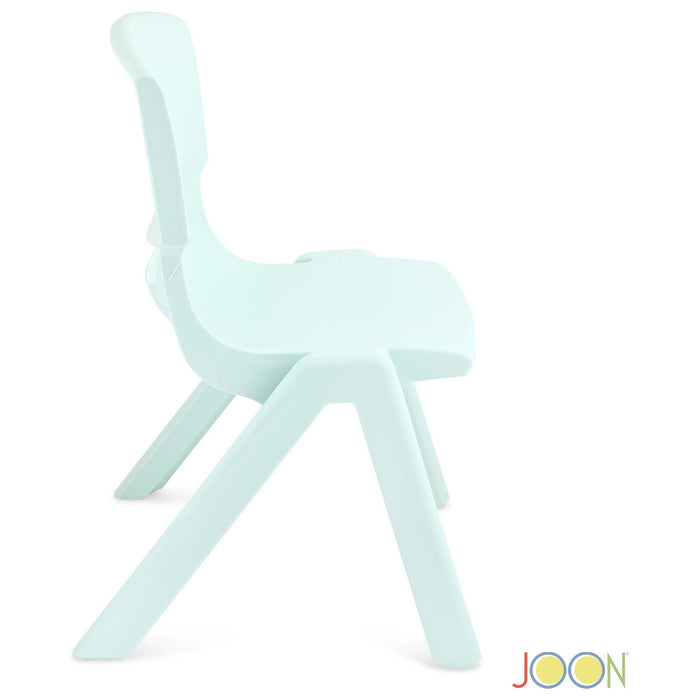 Shopbobbys Joon Stackable Plastic Kids Learning Chairs, Mint Green, 20.5X12.75X11 Inches, 2-Pack (Pack Of 2)