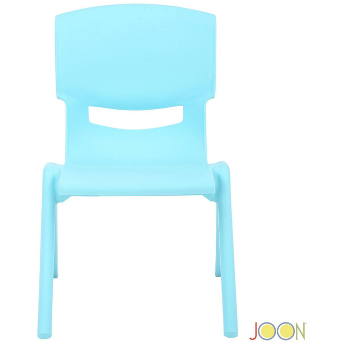 Shopbobbys Joon Stackable Plastic Kids Learning Chairs, Baby Blue, 20.5X12.75X11 Inches, 2-Pack (Pack Of 2)