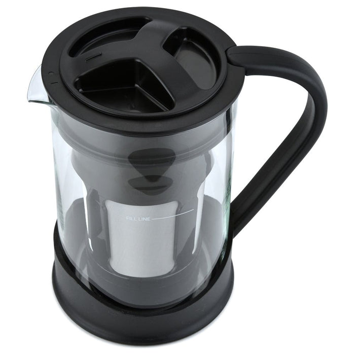 Shopbobbys Spigo Cold Brew Coffee Maker With Borosilicate Glass Pitcher, Black, 1 Liter, 8X5 Inches