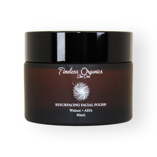Timeless Organics Skin Care Resurfacing Facial Polish - Walnut + AHA