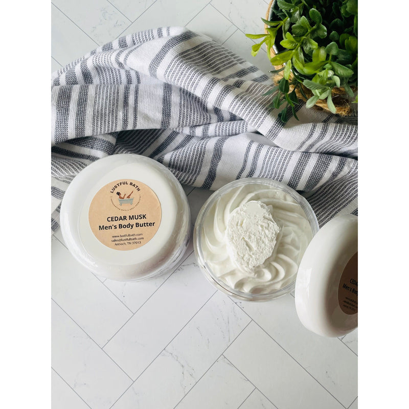 Lustful Bath, LLC CEDAR MUSK MEN'S BODY BUTTER Butters