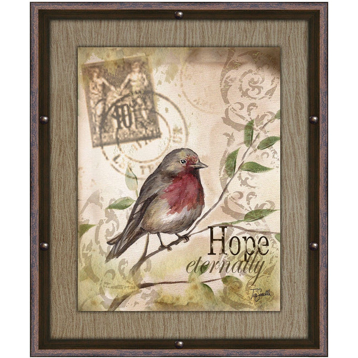 Shopbobbys Premius Hope Eternally Framed Wall Art With Buttons, 11X13 Inches