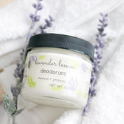 Green + Lovely DEODORANT Lavender Lemon - Mineral + Probiotic - Vegan