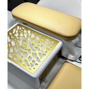 nbmsupply Air Max Panther Nail Dust Collector Gold with HEPA Filter – Professional Nail Table Vacuum Pale Goldenrod ONE YEAR WARRANTY