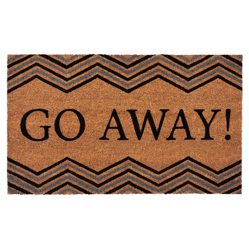 Achim Go Away Printed Coir Doormat, Brown, 18x30 Inches