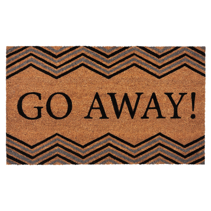 Achim Go Away Printed Coir Doormat, Brown, 18x30 Inches