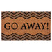 Achim Go Away Printed Coir Doormat, Brown, 18x30 Inches