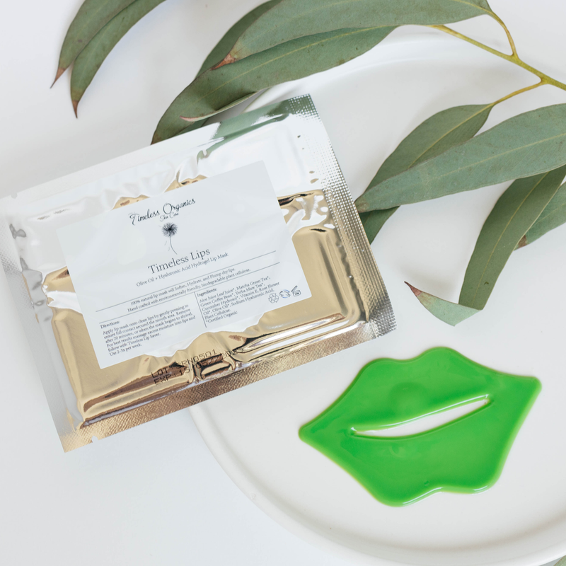 Timeless Organics Skin Care Hydrogel Lip Mask Masks