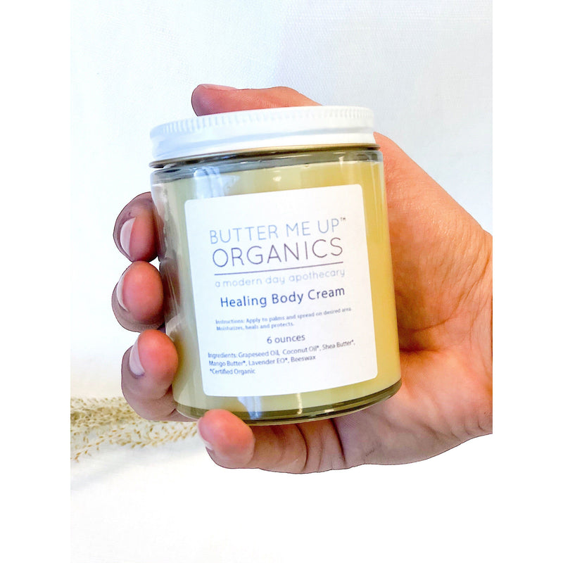 Butter Me Up Organics Healing Body Cream / organic body lotion / winter skin / dry skin / deep moisturizer Body