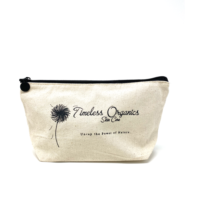 Timeless Organics Skin Care - Canvas Travel Bag